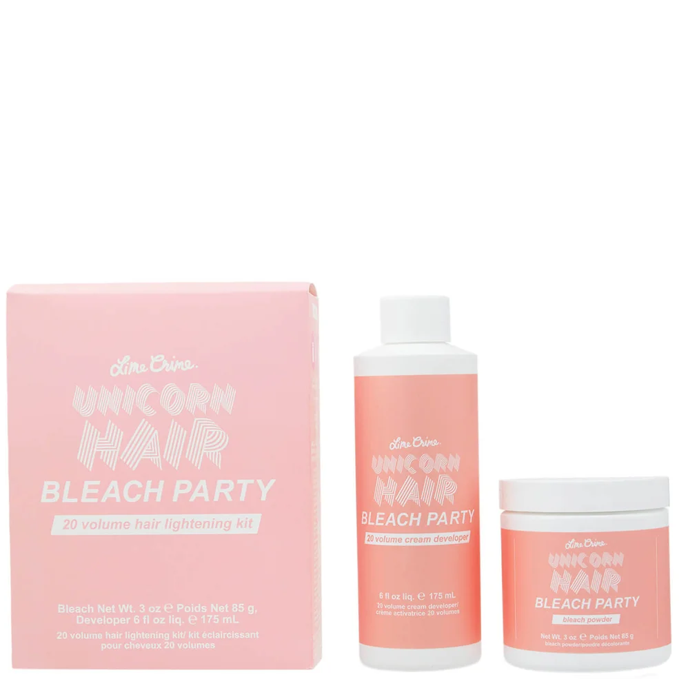Lime Crime Unicorn Hair Bleach Party 20 Volume Hair Lightening Kit Exclusive Imagen 1