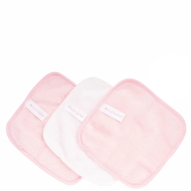 paños desmaquillantes brushworks (pack de 3)