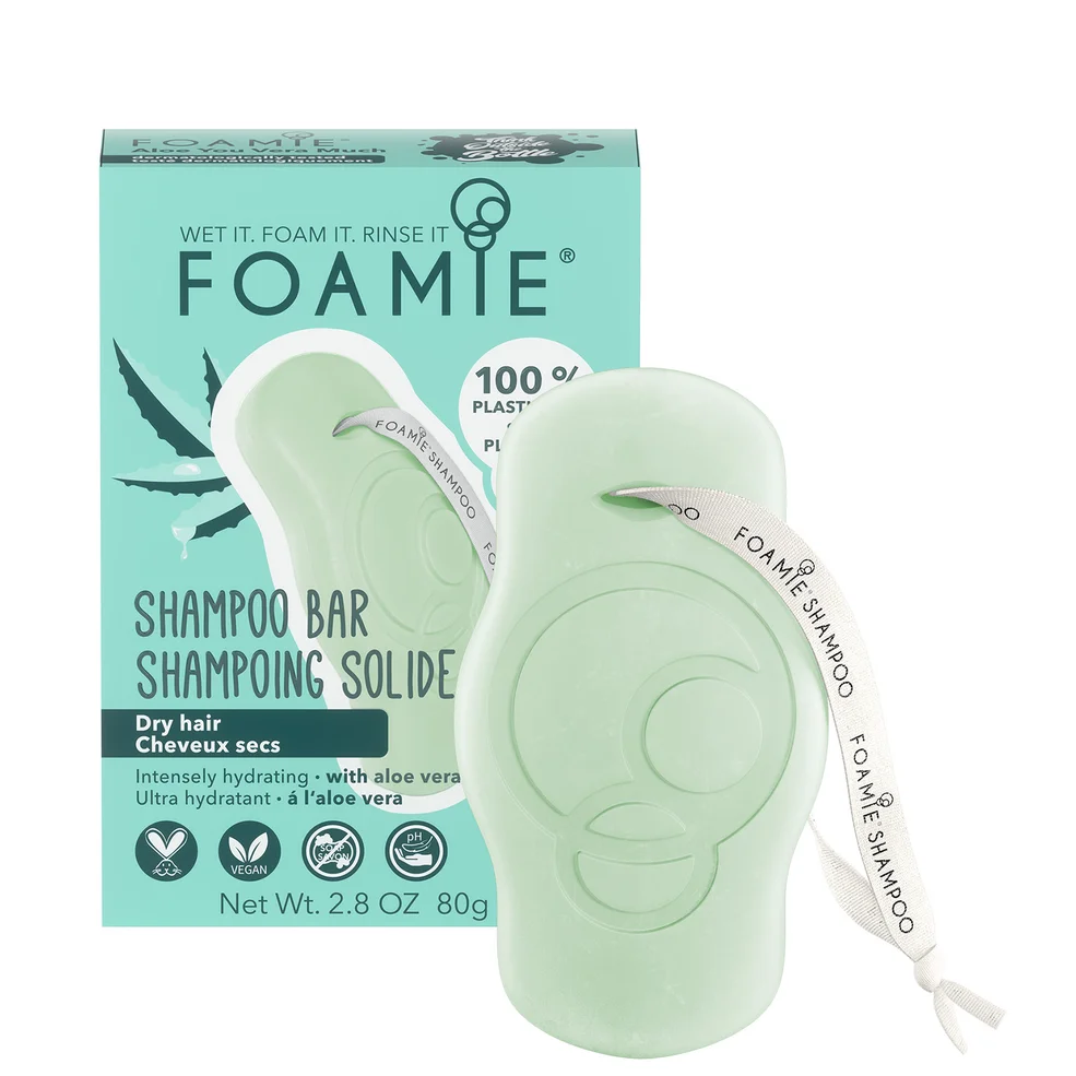 Champú en barra FOAMIE - Aloe Vera para cabellos secos Imagen 1