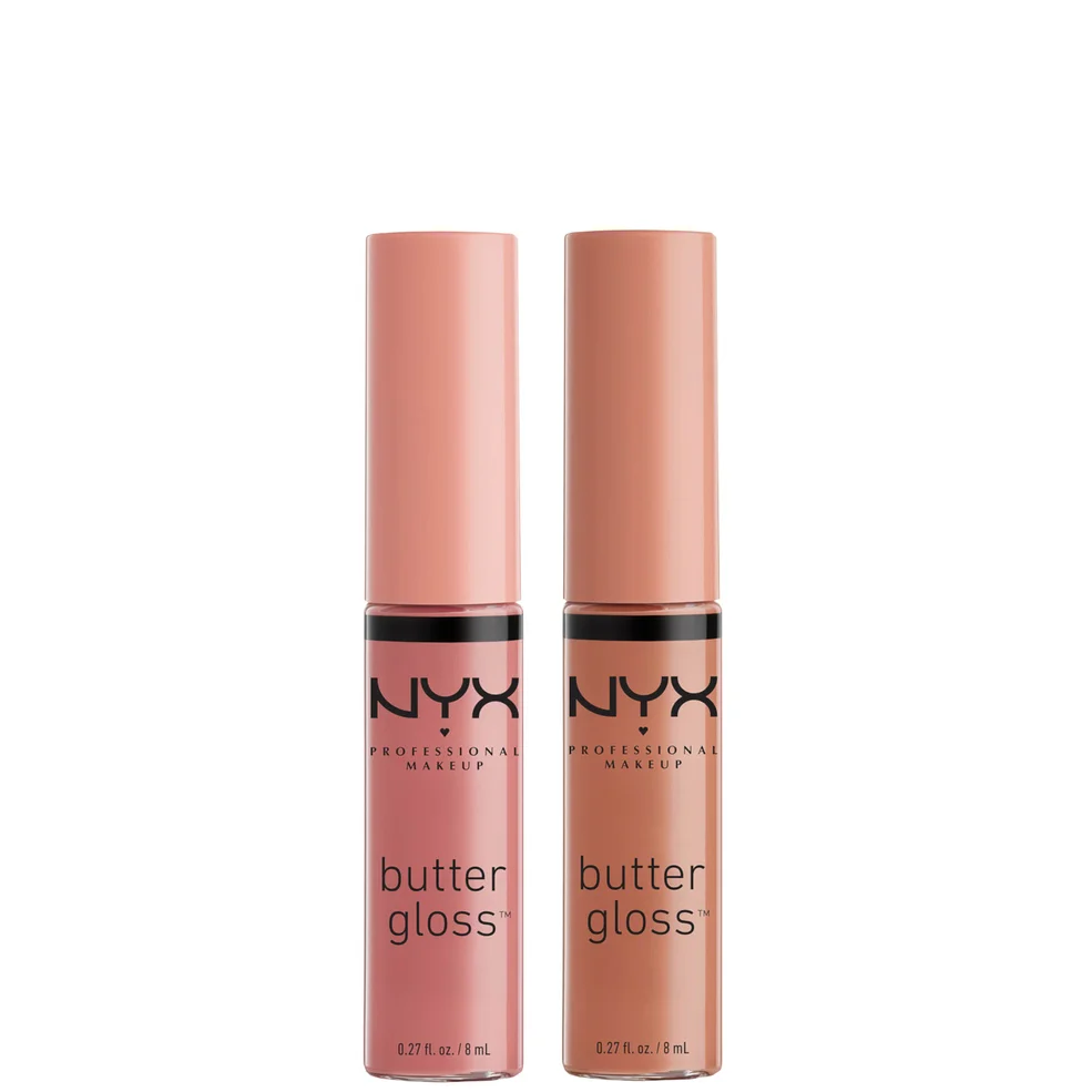 NYX Professional Makeup Butter Gloss Lip Gloss Duo - Madeleine and Tiramisu Imagen 1