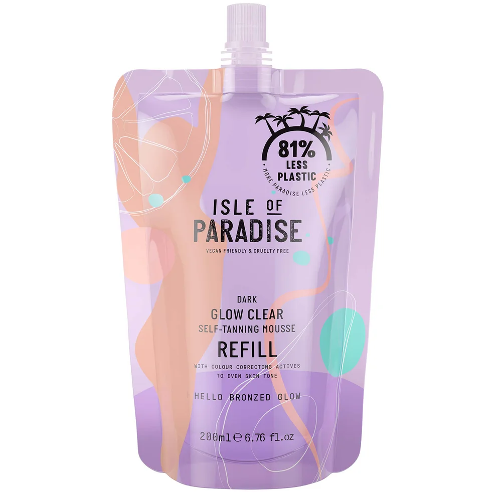 Recambio de espuma autobronceadora Isle of Paradise Glow Clear - Dark 200ml Imagen 1
