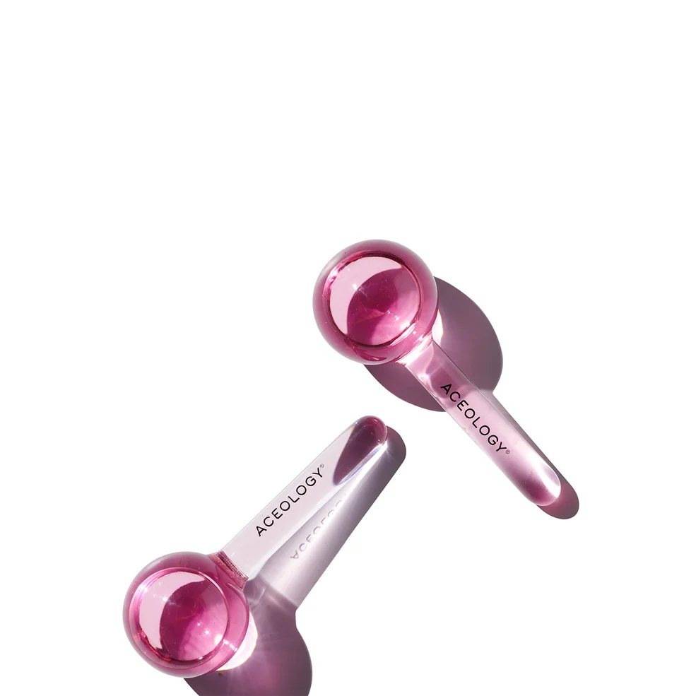 Aceology The Original Pink Ice Globe Facial Massager Imagen 1