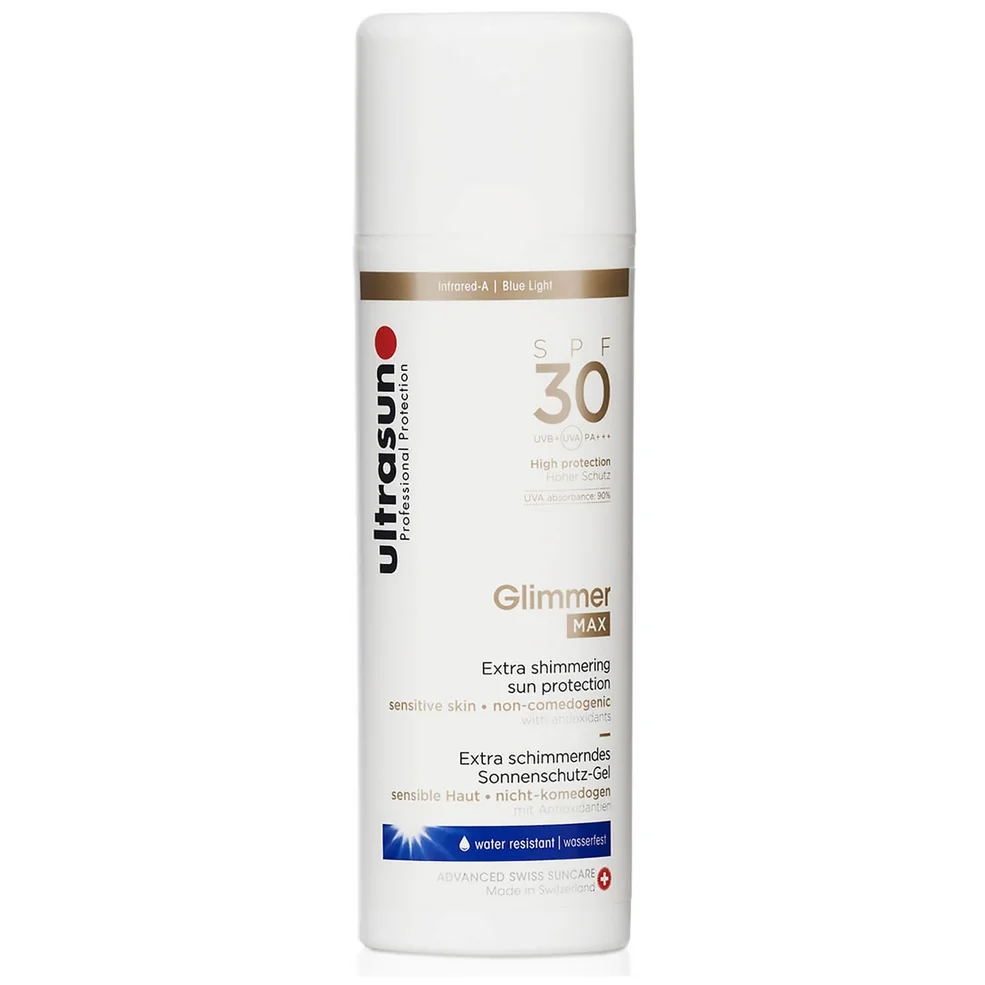 Ultrasun SPF30 Glimmer Max 150ml Imagen 1