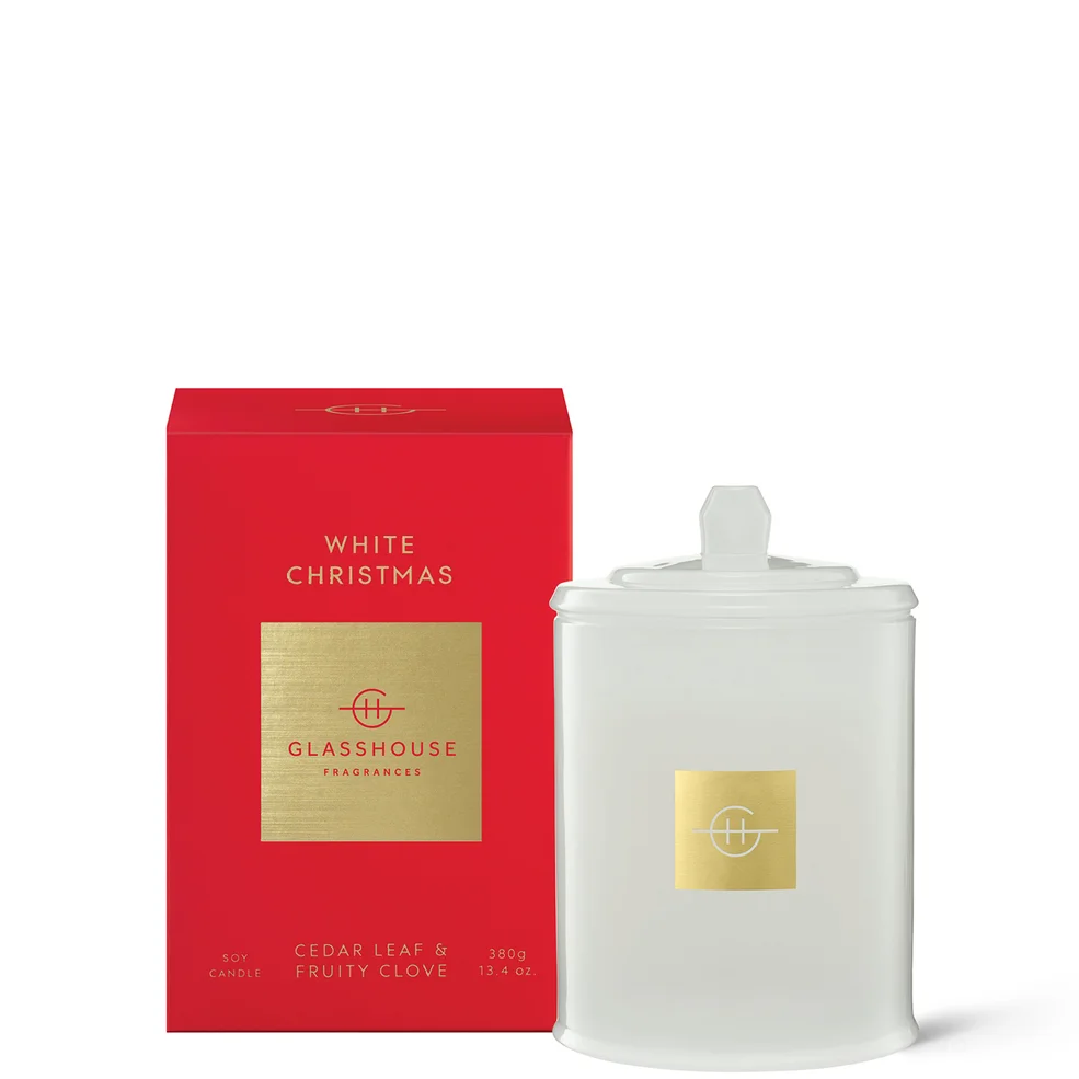 Glasshouse Fragrances White Christmas Candle 380g Imagen 1