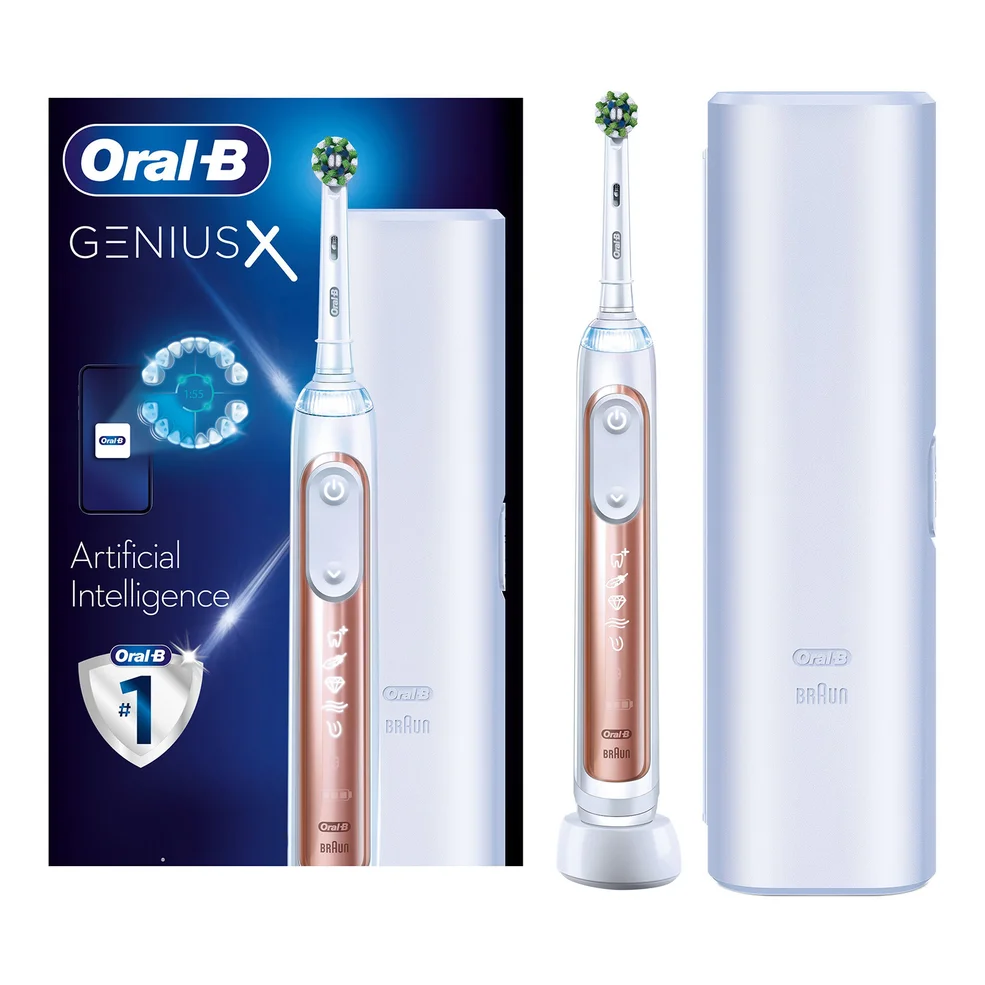 Oral B Genius X Rose Gold Electric Toothbrush Designed by Braun Imagen 1