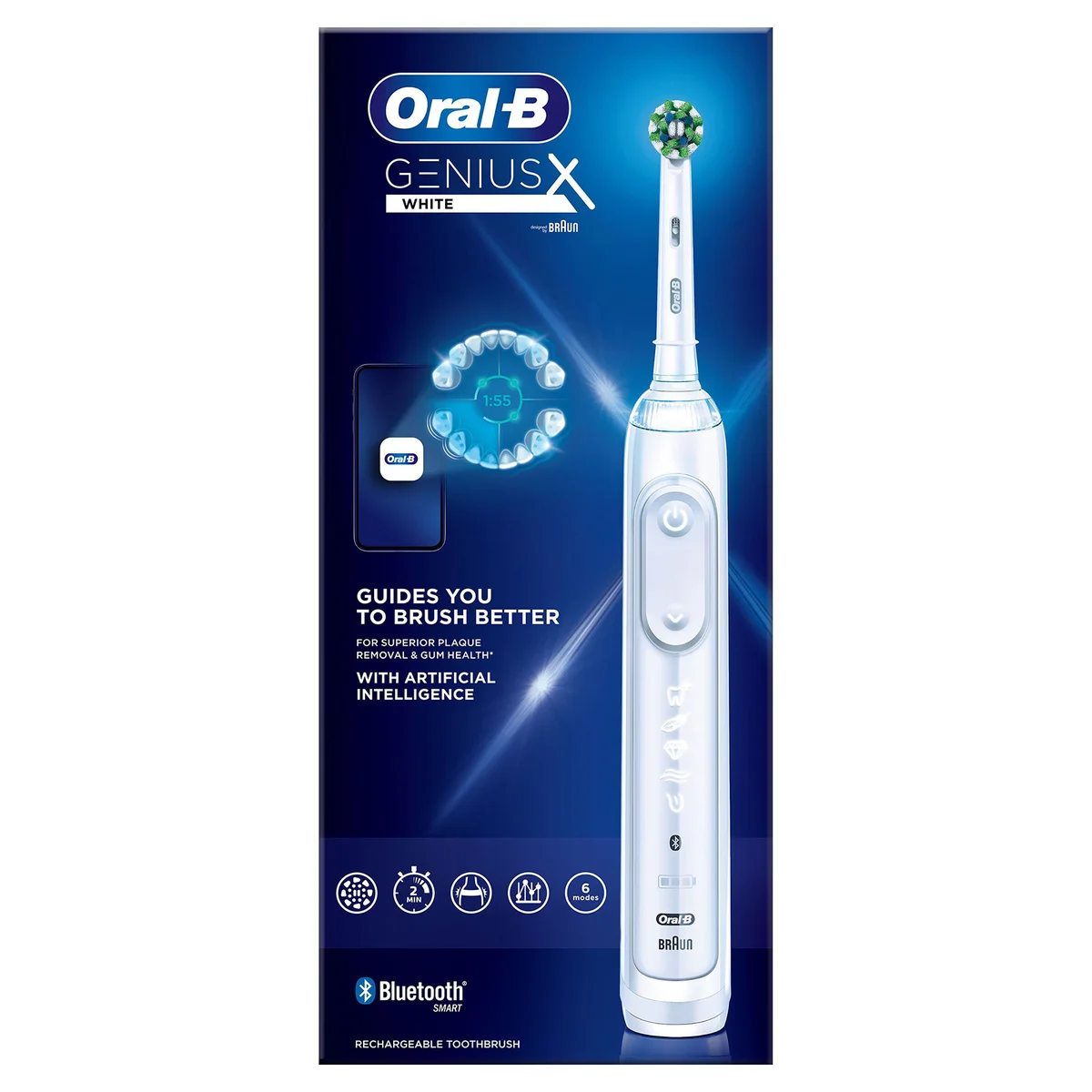 Oral B Genius X White Electric Toothbrush - Main Image