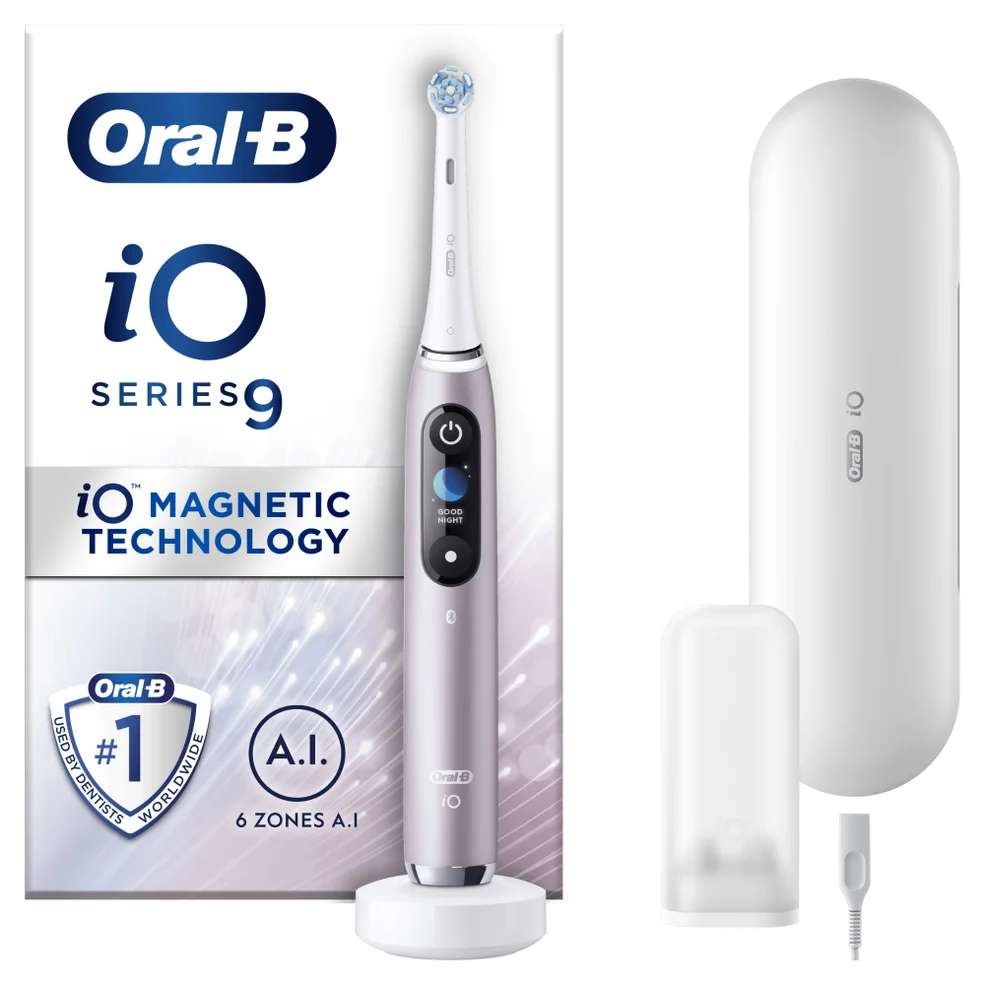 Oral B iO9 Black Onyx Electric Toothbrush with Charging Travel Case Imagen 1