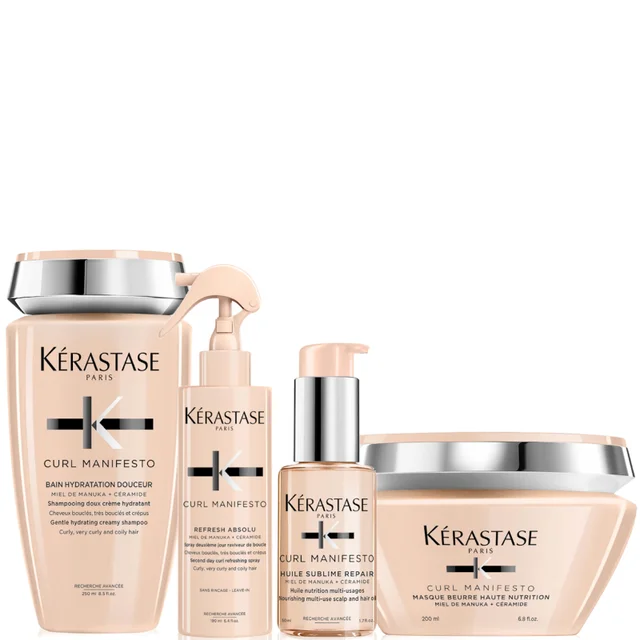 Paquete Kérastase para el cuidado completo del cabello muy rizado