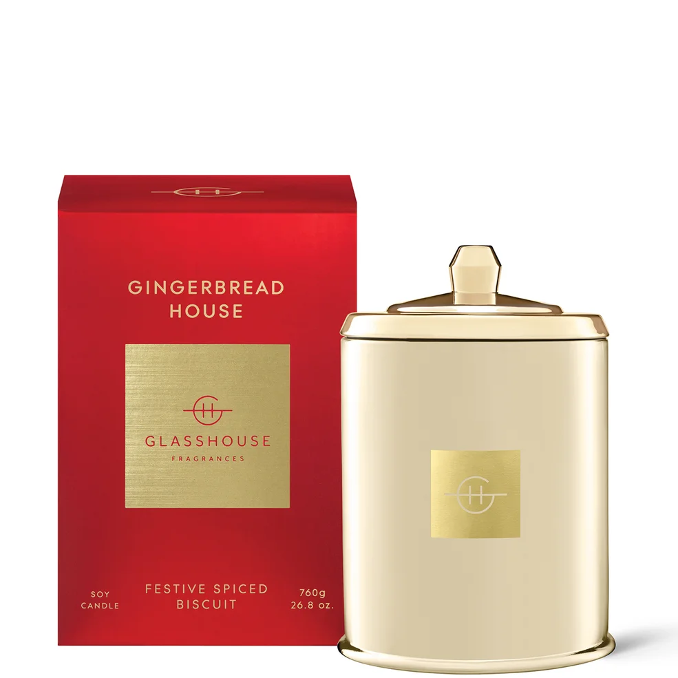 Glasshouse Fragrances Gingerbread House Candle 760g Imagen 1