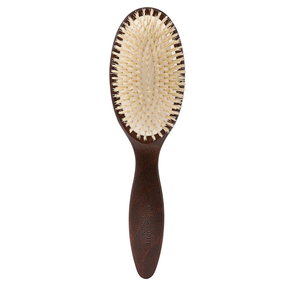 Christophe Robin Detangling Hairbrush with Natural Boar-Bristle and Wood Imagen 1