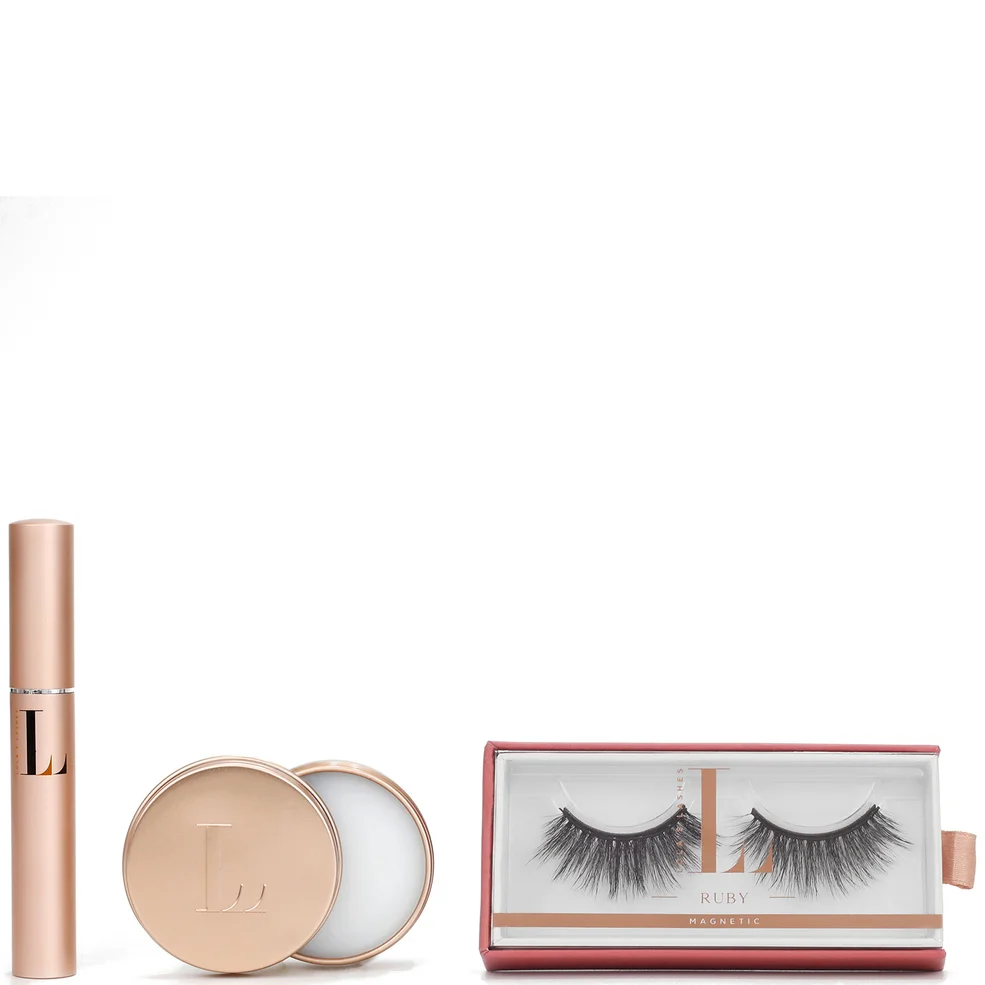 Kit de pestañas magnéticas Lola's Lashes Ruby - Delineador negro Imagen 1