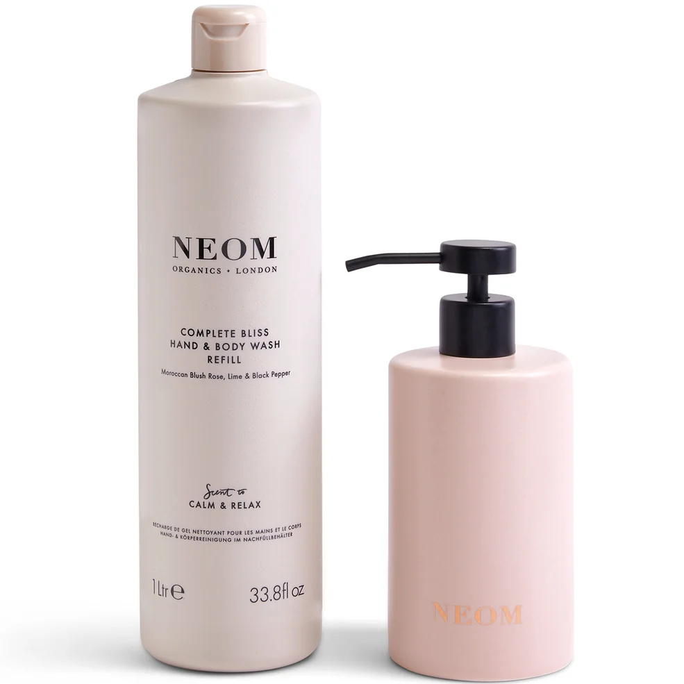 NEOM Complete Bliss Hand Wash Refill and Ceramic Dispenser 1L Imagen 1