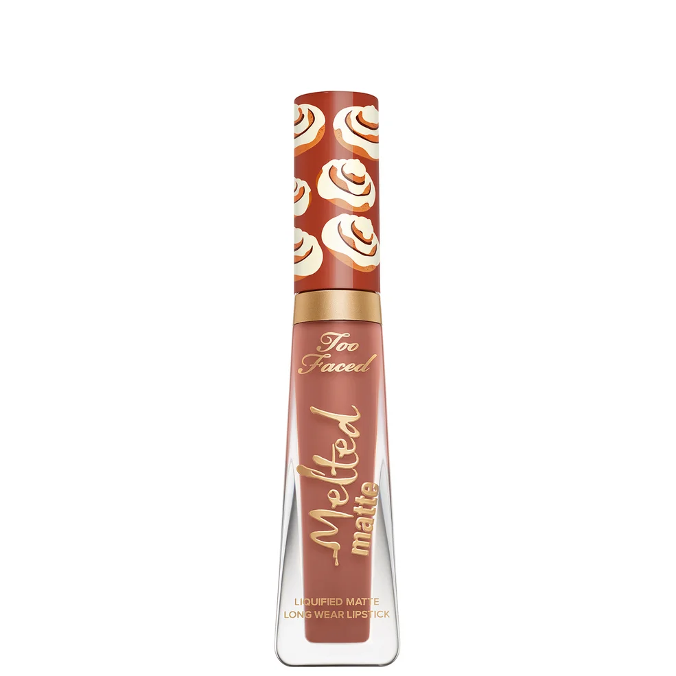 Barra de labios líquida de edición limitada Melted Matte Cinnamon Bun Longwear de Too Faced Imagen 1