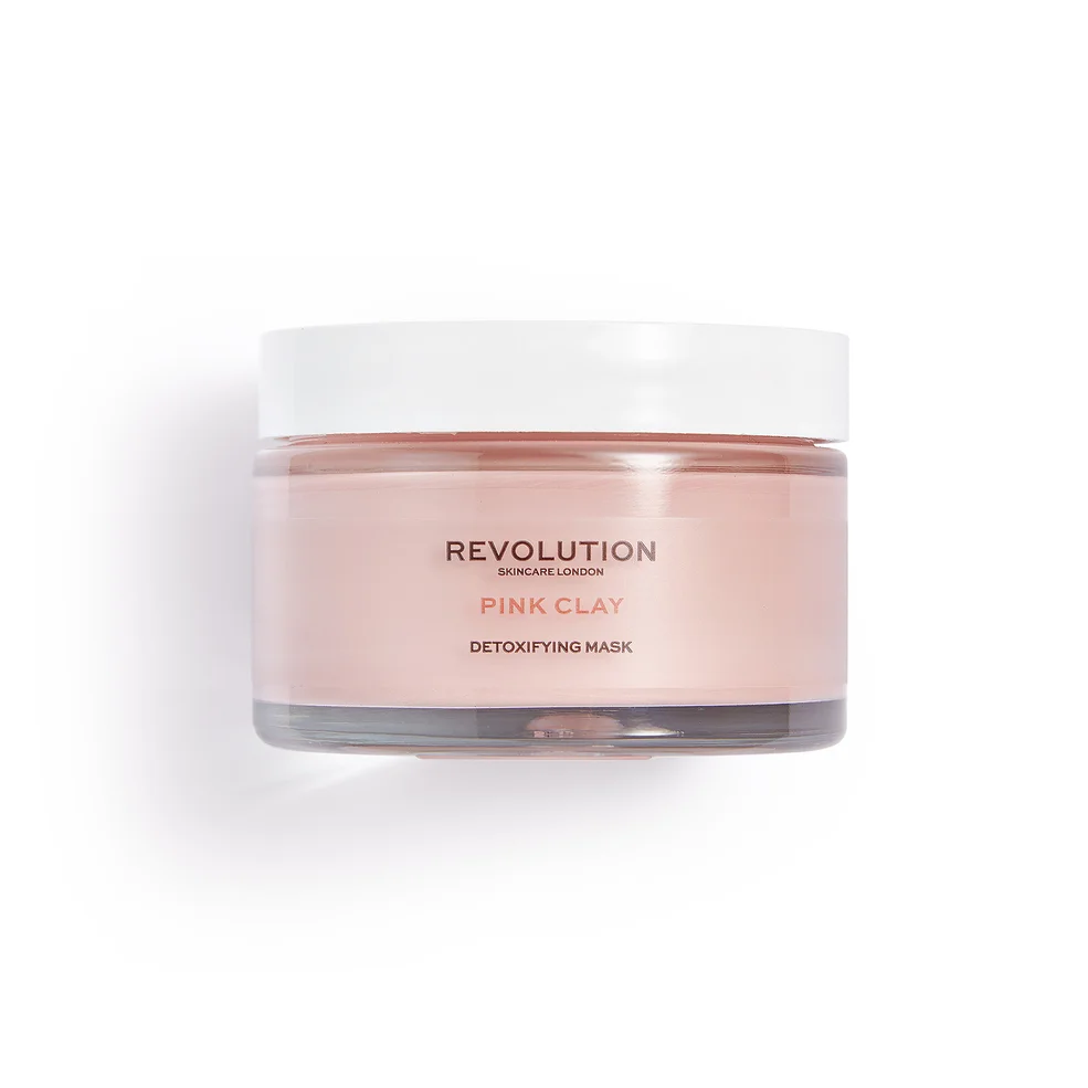 Revolution Skincare Mascarilla facial desintoxicante de arcilla rosa tamaño grande Imagen 1