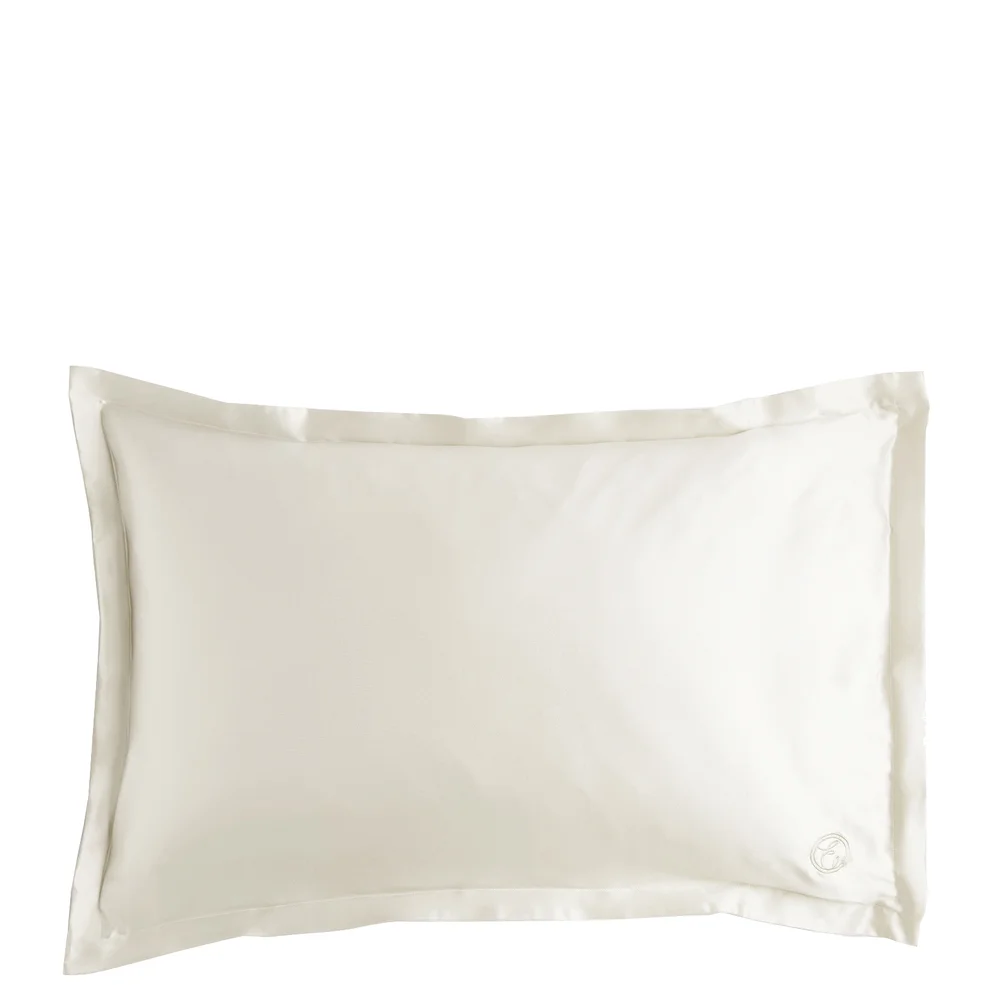 ESPA Home Oxford Edge Silk Pillowcase - Pearl White Imagen 1