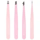 Juego de pinzas combinadas Brushworks HD de 4 piezas - Rosa