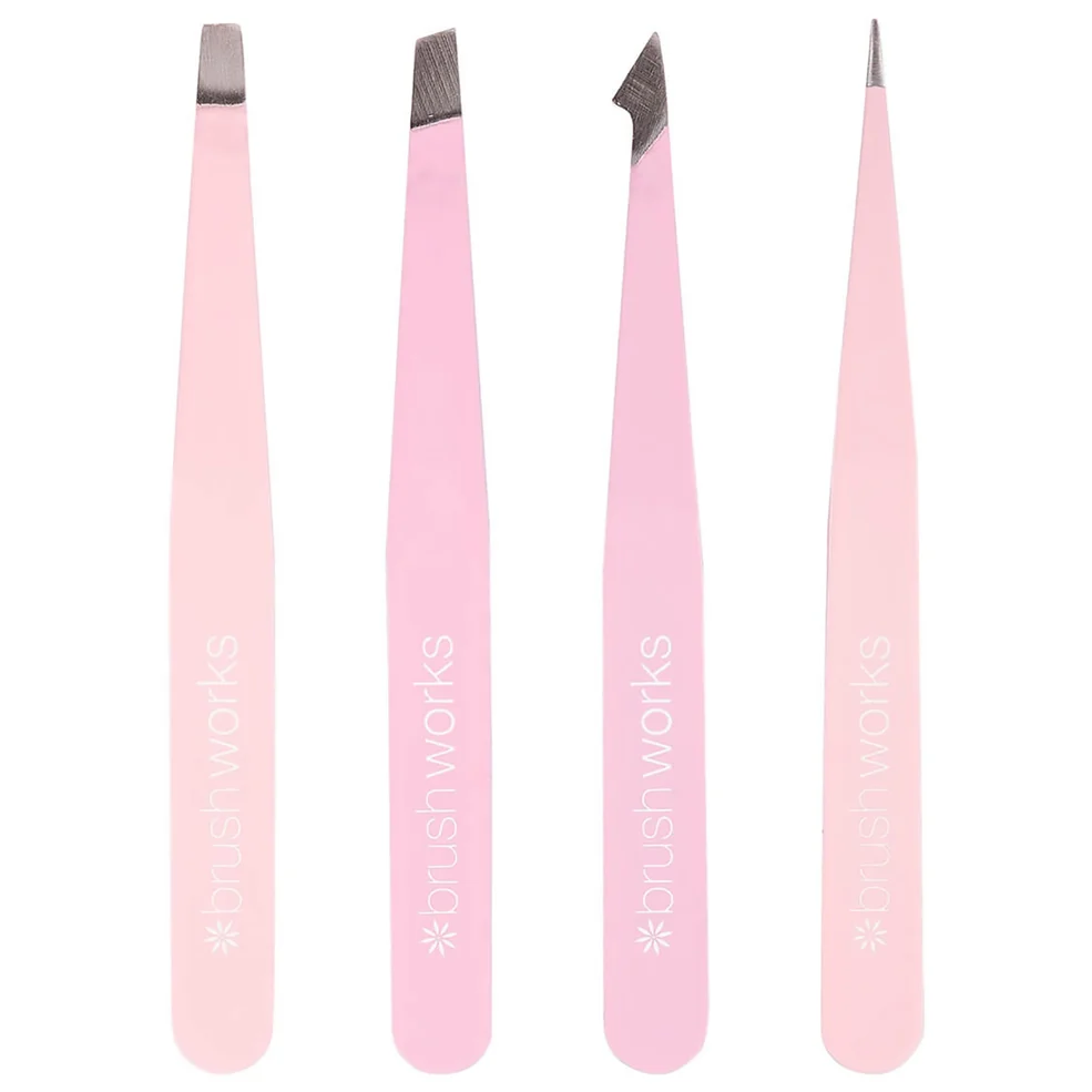 Juego de pinzas combinadas Brushworks HD de 4 piezas - Rosa Imagen 1