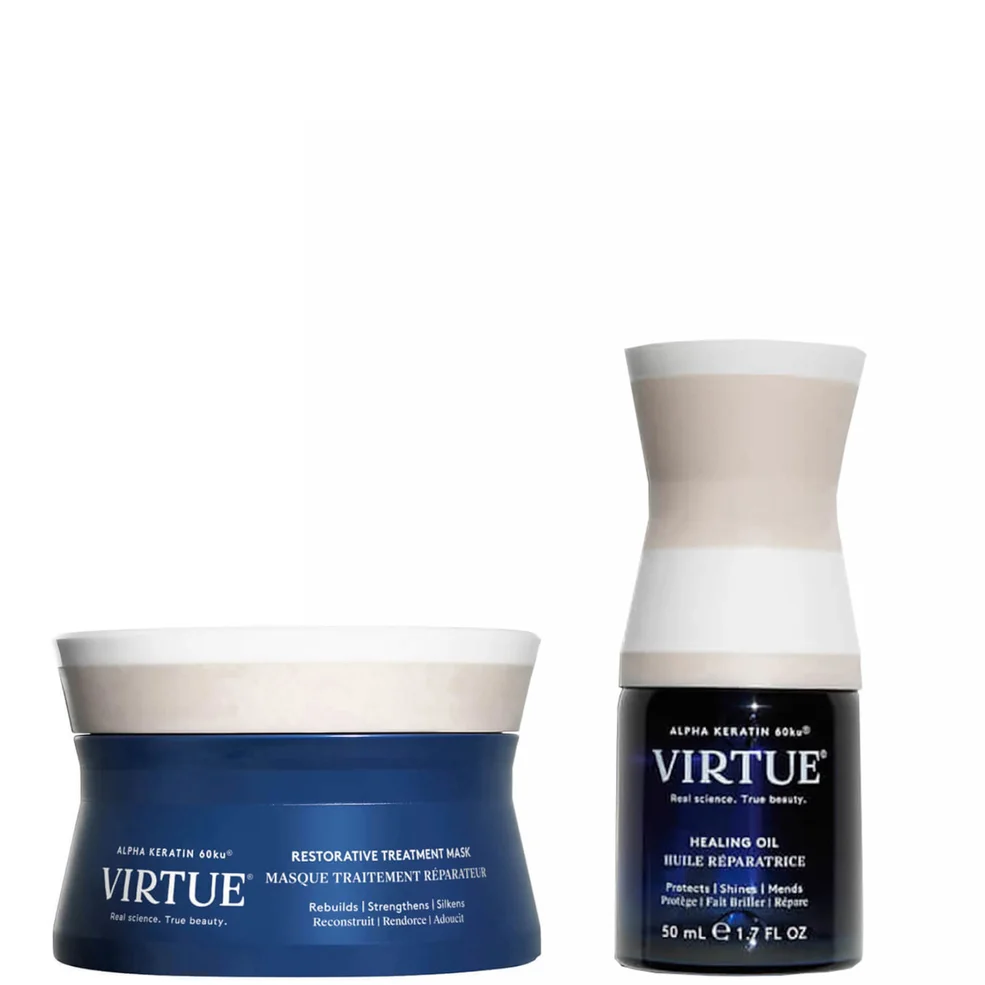 VIRTUE Keratin Healing Mask and Oil Bundle Imagen 1