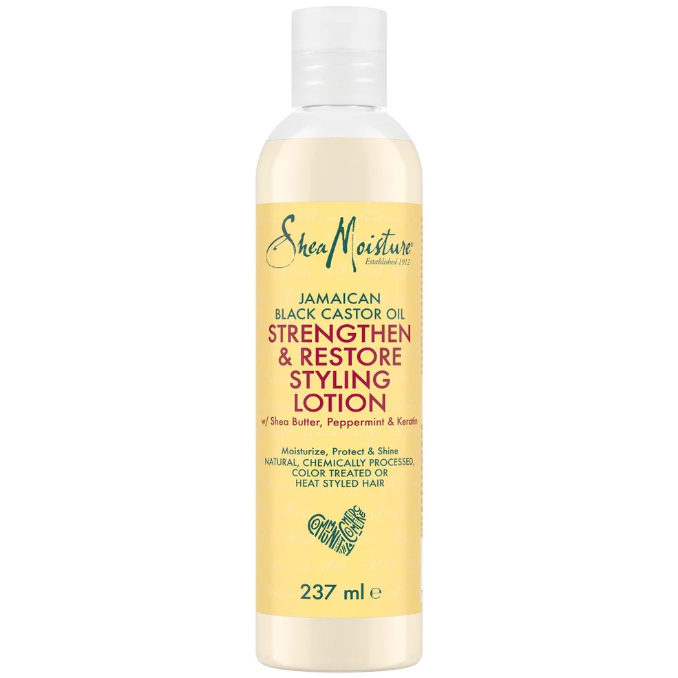 Loción de peinado con aceite de ricino negro de Jamaica Strengthen and Restore de Shea Moisture, 237 ml Imagen 1