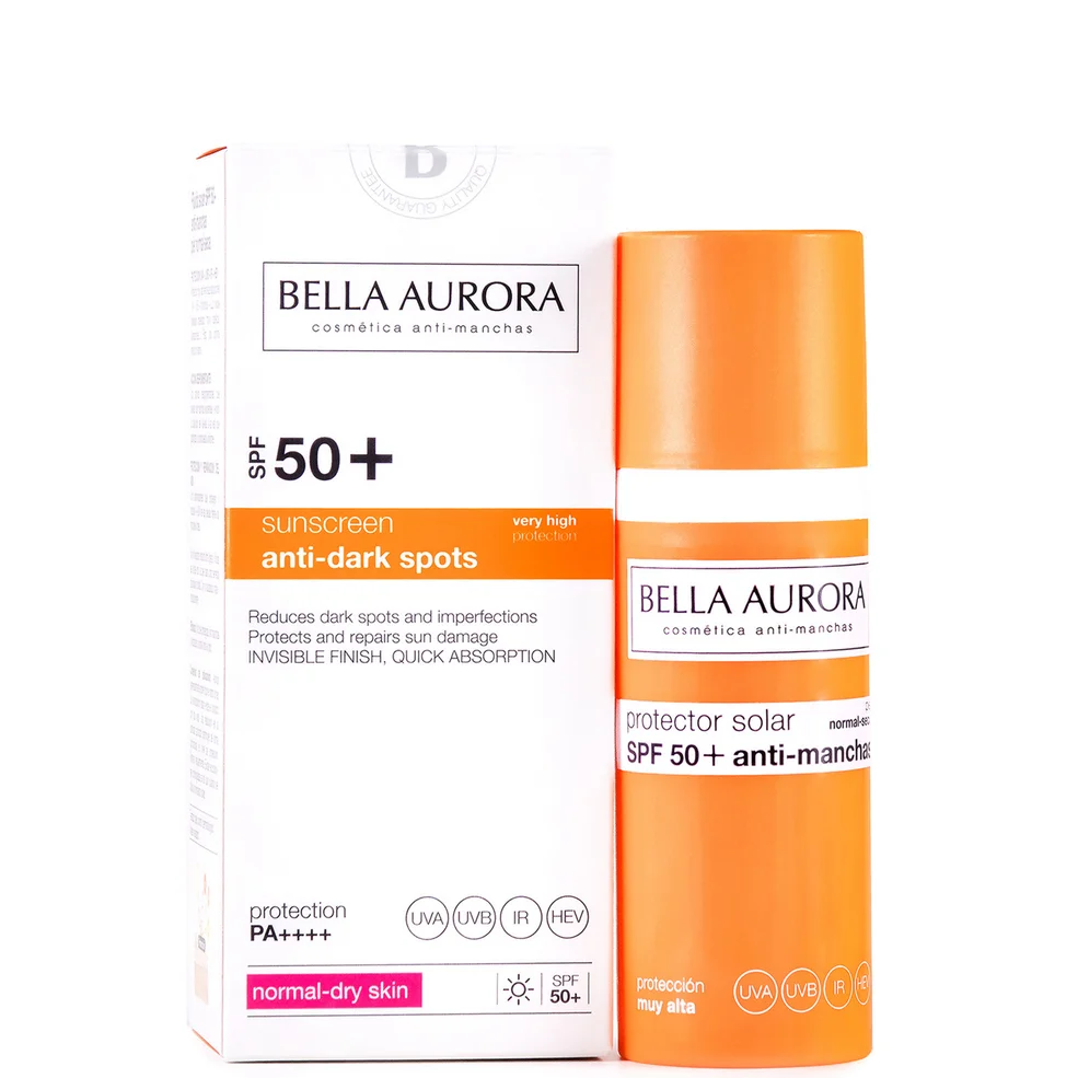 Bella Aurora Anti-Dark Spots Sunscreen SPF50+ Normal-Dry Skin 50ml Imagen 1