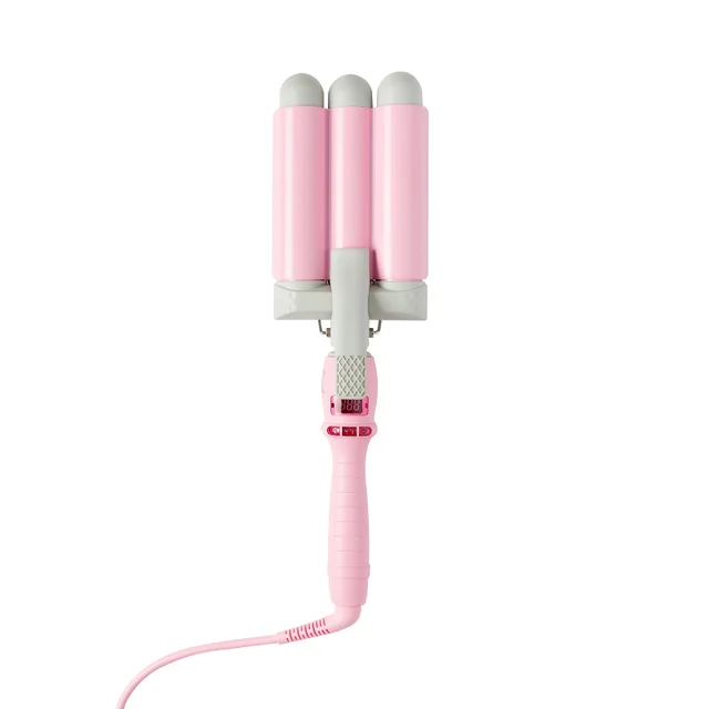 Rizador rosa de 32 mm para el cabello con enchufe de la UE de Mermade