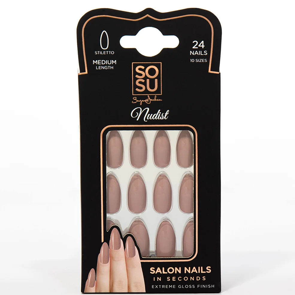 Uñas postizas de SOSU - 2 g (varias opciones) - Opción: Nudist Imagen 1
