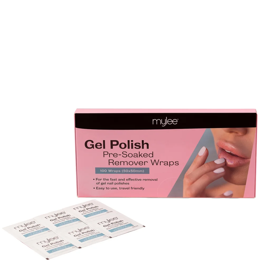 Mylee Pre Soaked Gel Remover Wipes (100 Wipes) Imagen 1