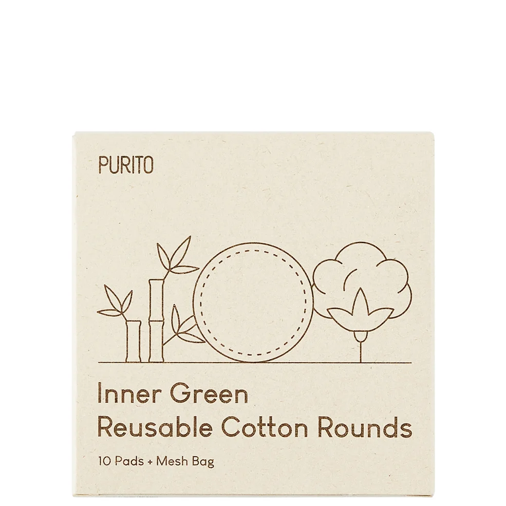 PURITO Inner Green Reusable Cotton Rounds 58g Imagen 1