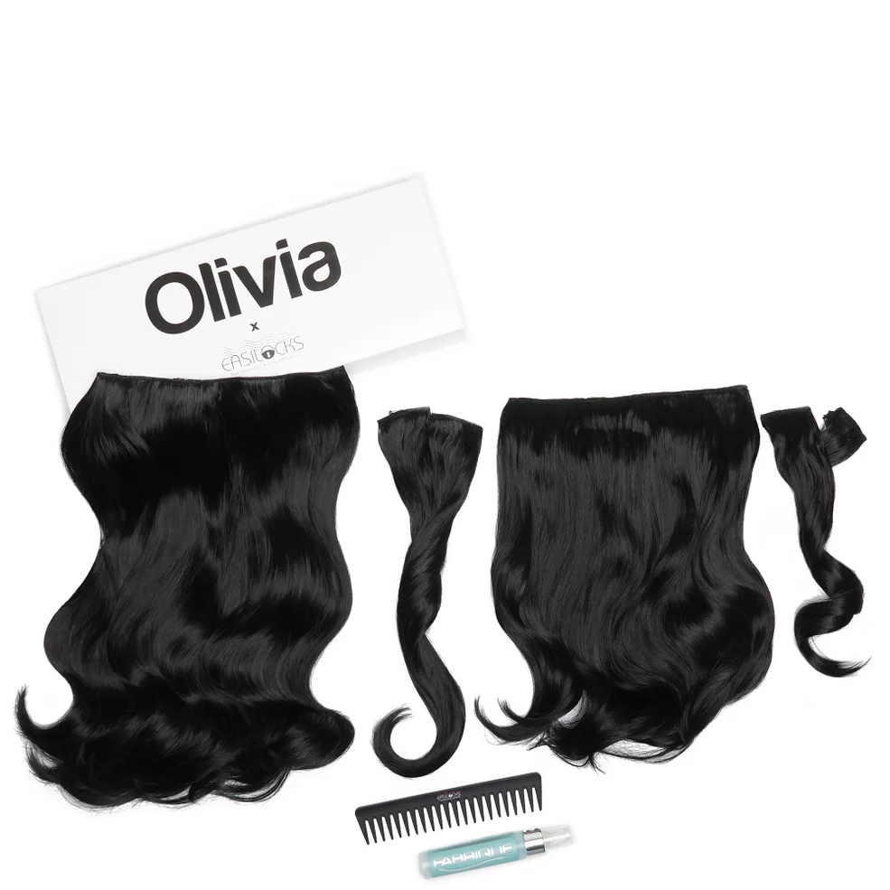 Olivia X Easilocks Wavy Collection - Ebony Imagen 1