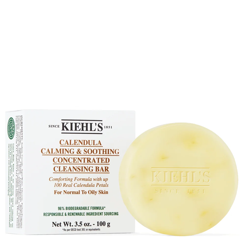 Kiehl's Calendula Calming and Soothing Concentrated Cleansing Bar 100g Imagen 1