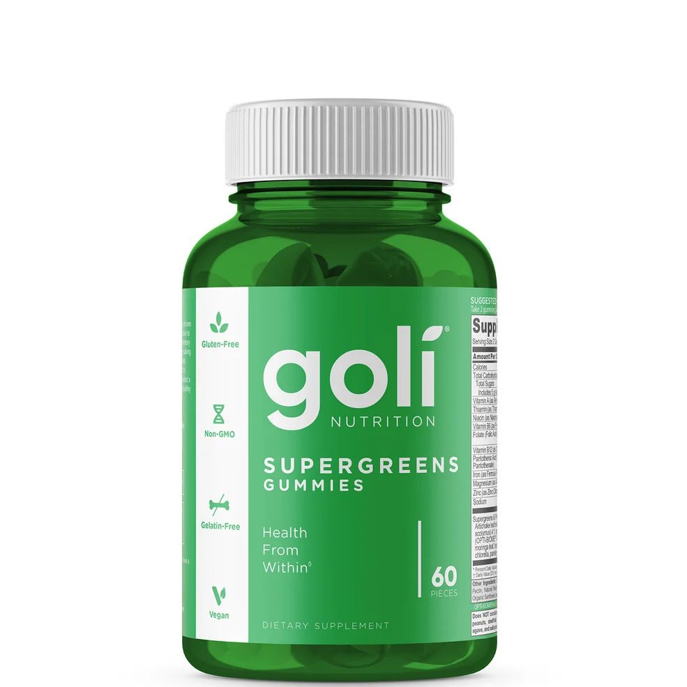Goli Nutrition Super Greens Gummies (60 Gummies) Imagen 1