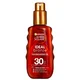 Aceite protector en espray con FPS 30 Ambre Solaire Ideal Bronze de Garnier, 150 ml