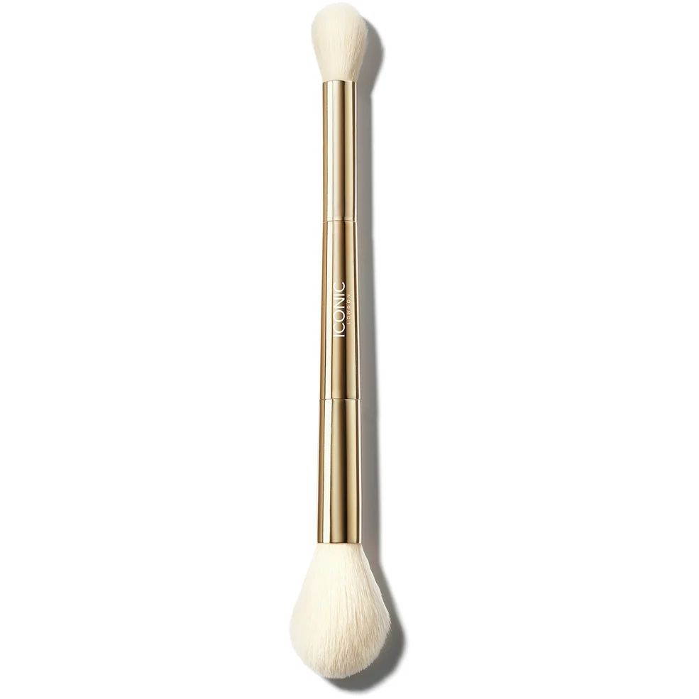 ICONIC London Highlight and Blush Duo Brush Imagen 1