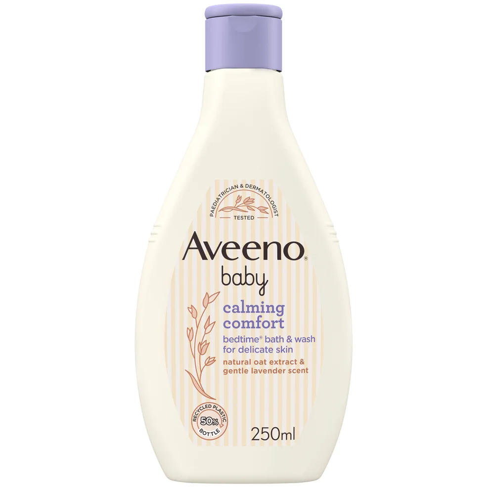Aveeno Baby Calming Comfort Bedtime Bath and Wash 250ml Imagen 1