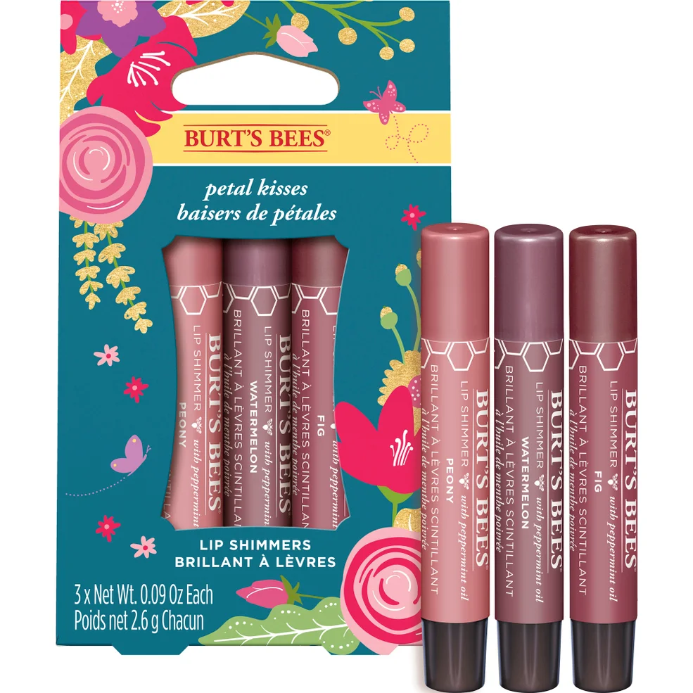 Burt's Bees Petal Kisses Lip Shimmer Gift Set Imagen 1