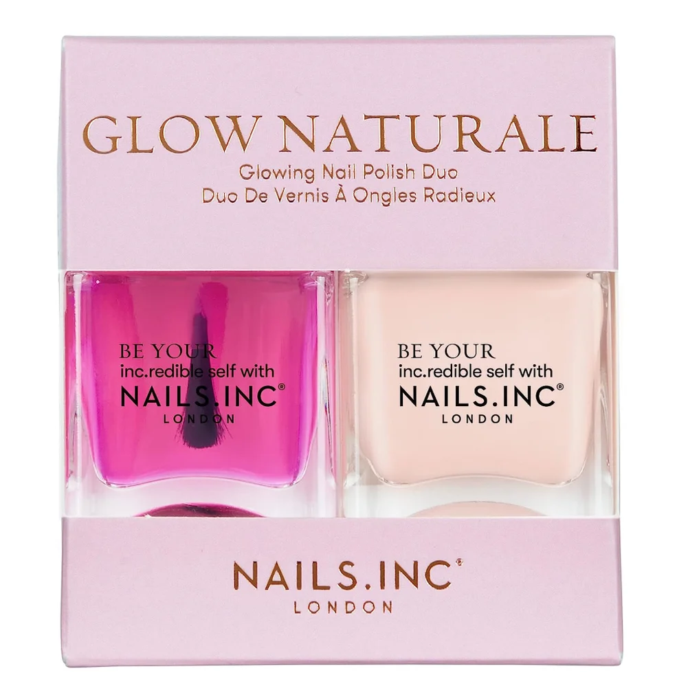 nails inc. Glow Naturale Nail Polish Duo Imagen 1