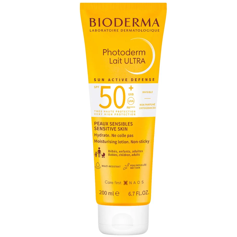 Protector solar Photoderm Lait Ultra con FPS +50 muy alto de Bioderma (200 ml) Imagen 1