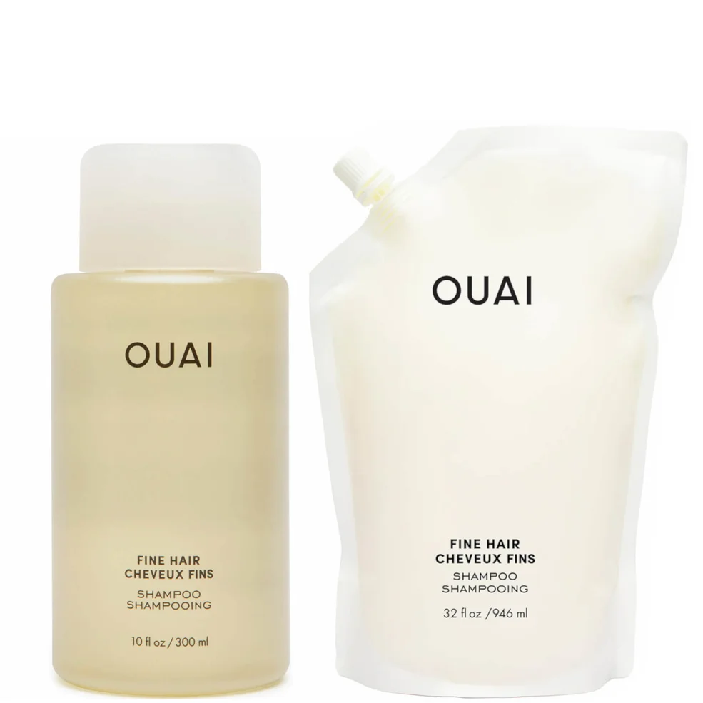 OUAI Fine Shampoo and Refill Bundle Imagen 1