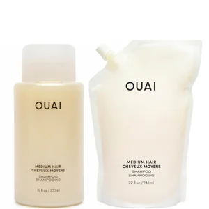 OUAI Medium Shampoo and Refill Bundle - undefined undefined