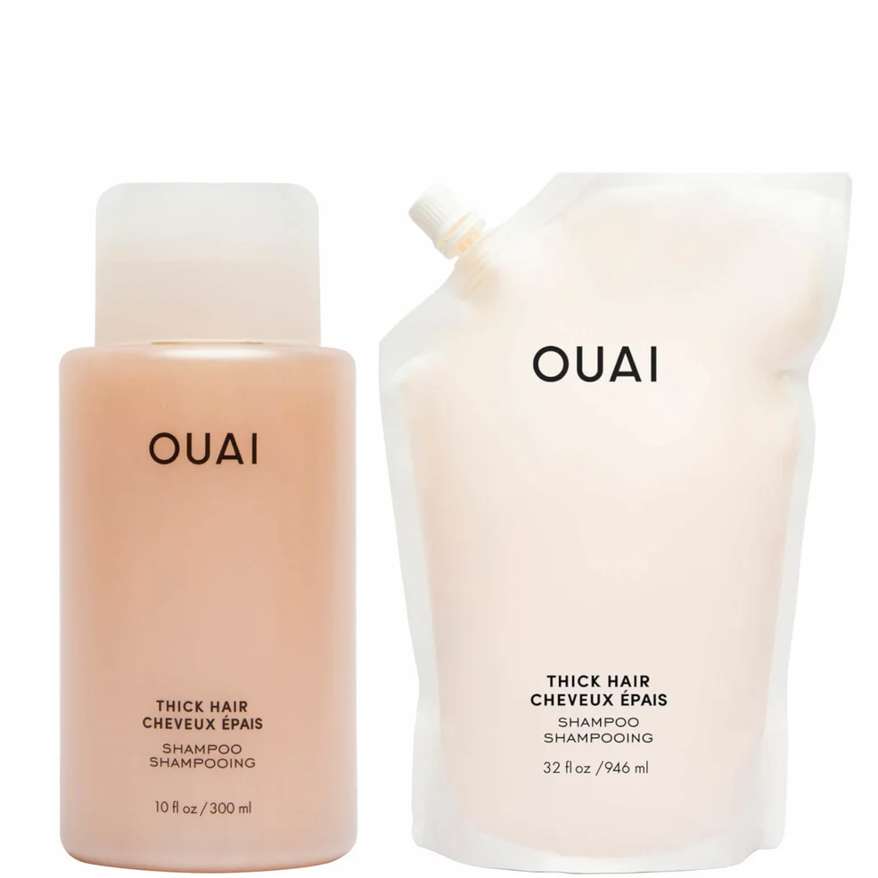 OUAI Thick Shampoo and Refill Bundle Imagen 1
