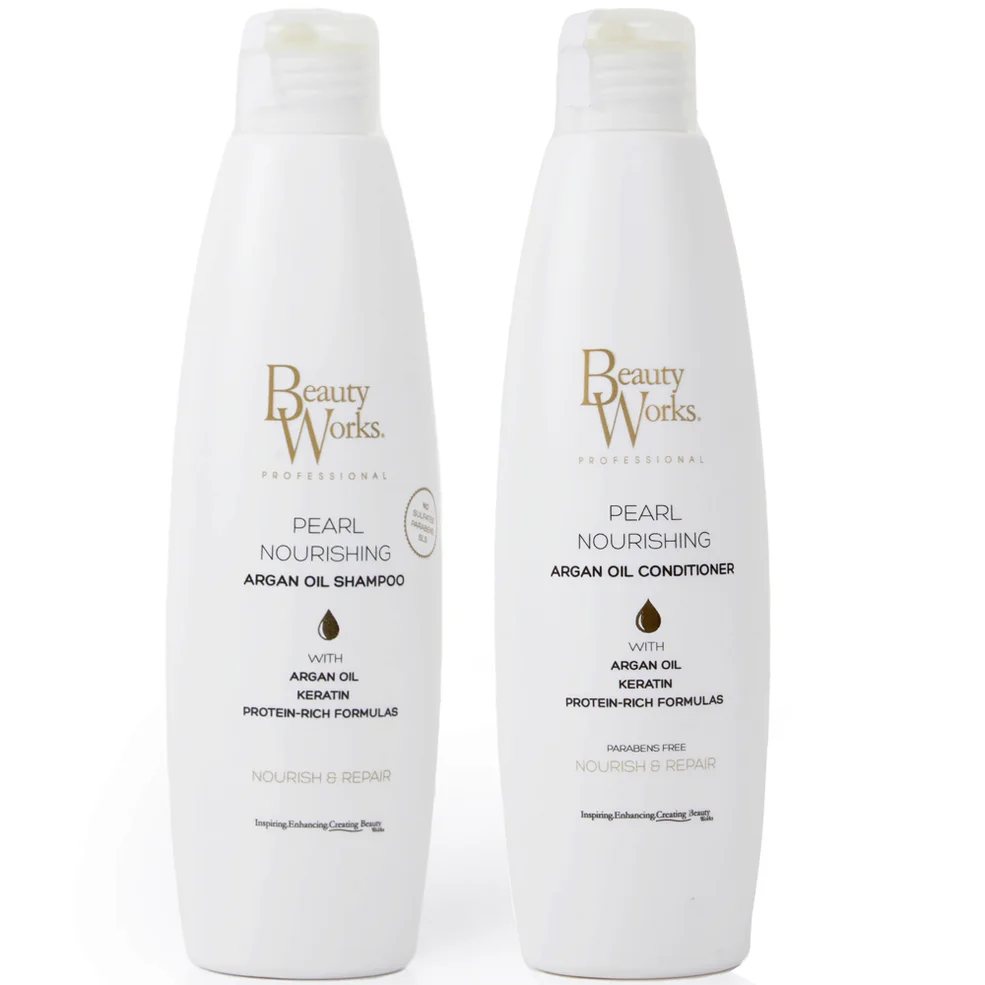 Beauty Works Pearl Nourishing Shampoo and Conditioner Bundle Sulphate Free 250ml Imagen 1