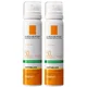 Dúo de brumas faciales de protección solar Anthelios Anti-Shine Invisible con FPS 50+ de La Roche-Posay 75 ml