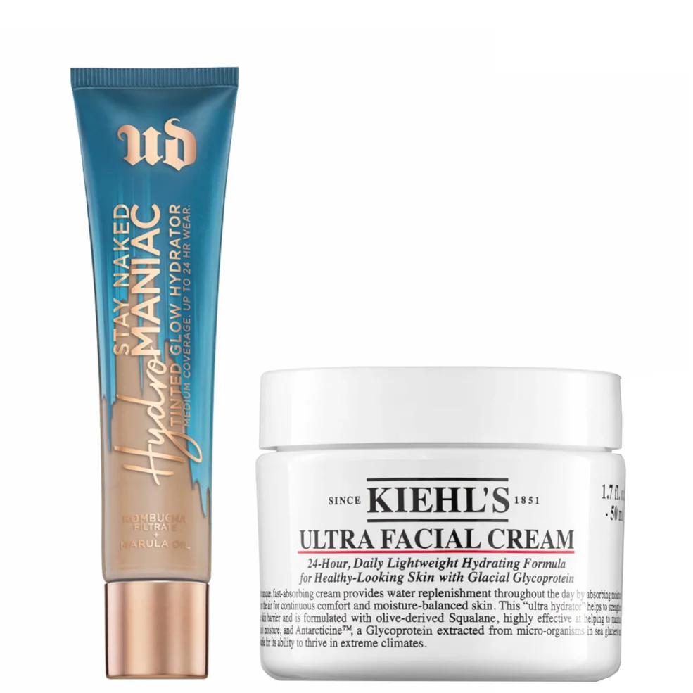 Set de Hydromaniac Tinted Glow de Urban Decay x crema Ultra-Facial de Kiehl's de 50 ml (varios tonos) Imagen 1
