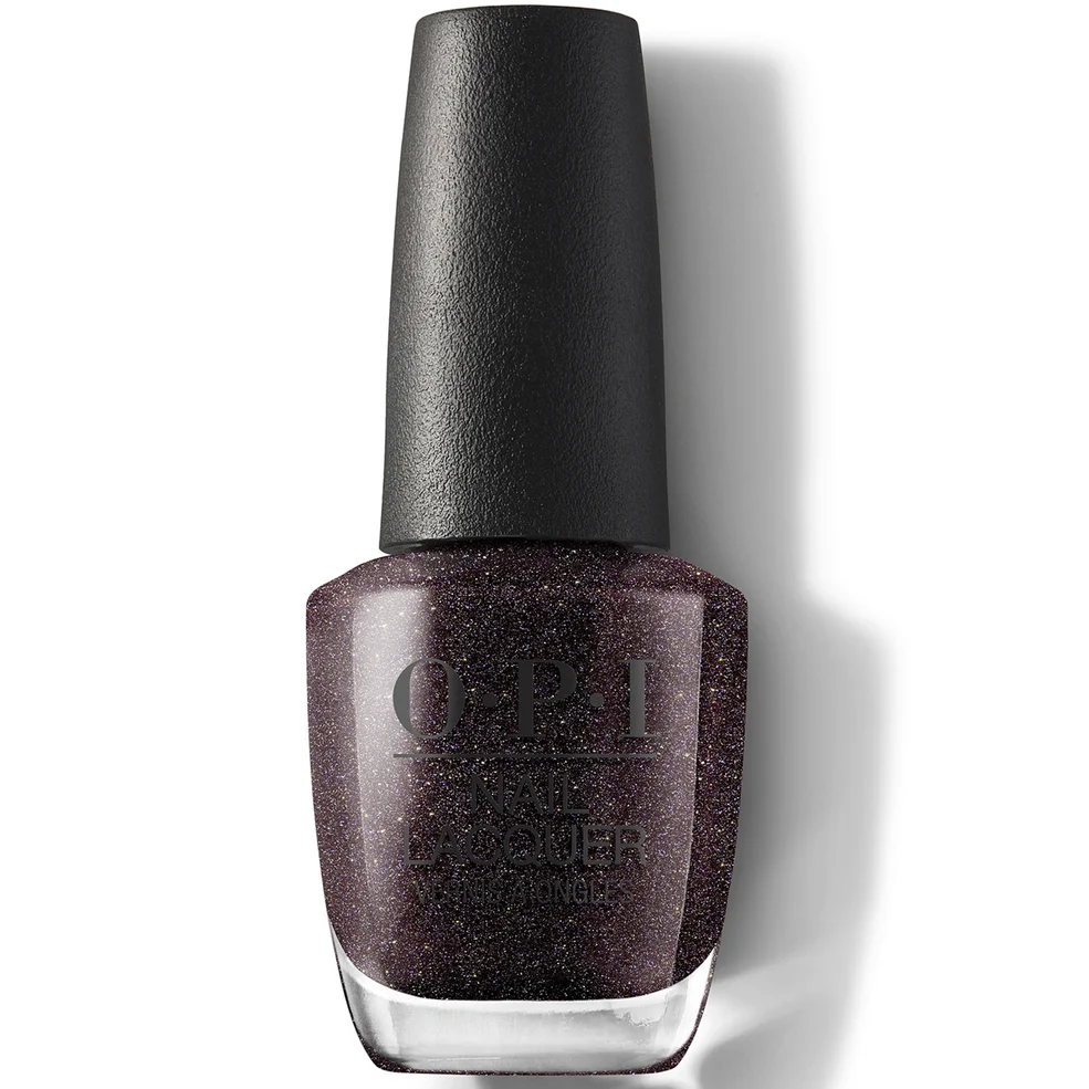 OPI Nail Lacquer Shimmery Black Nail Polish - My Private Jet 15ml Imagen 1
