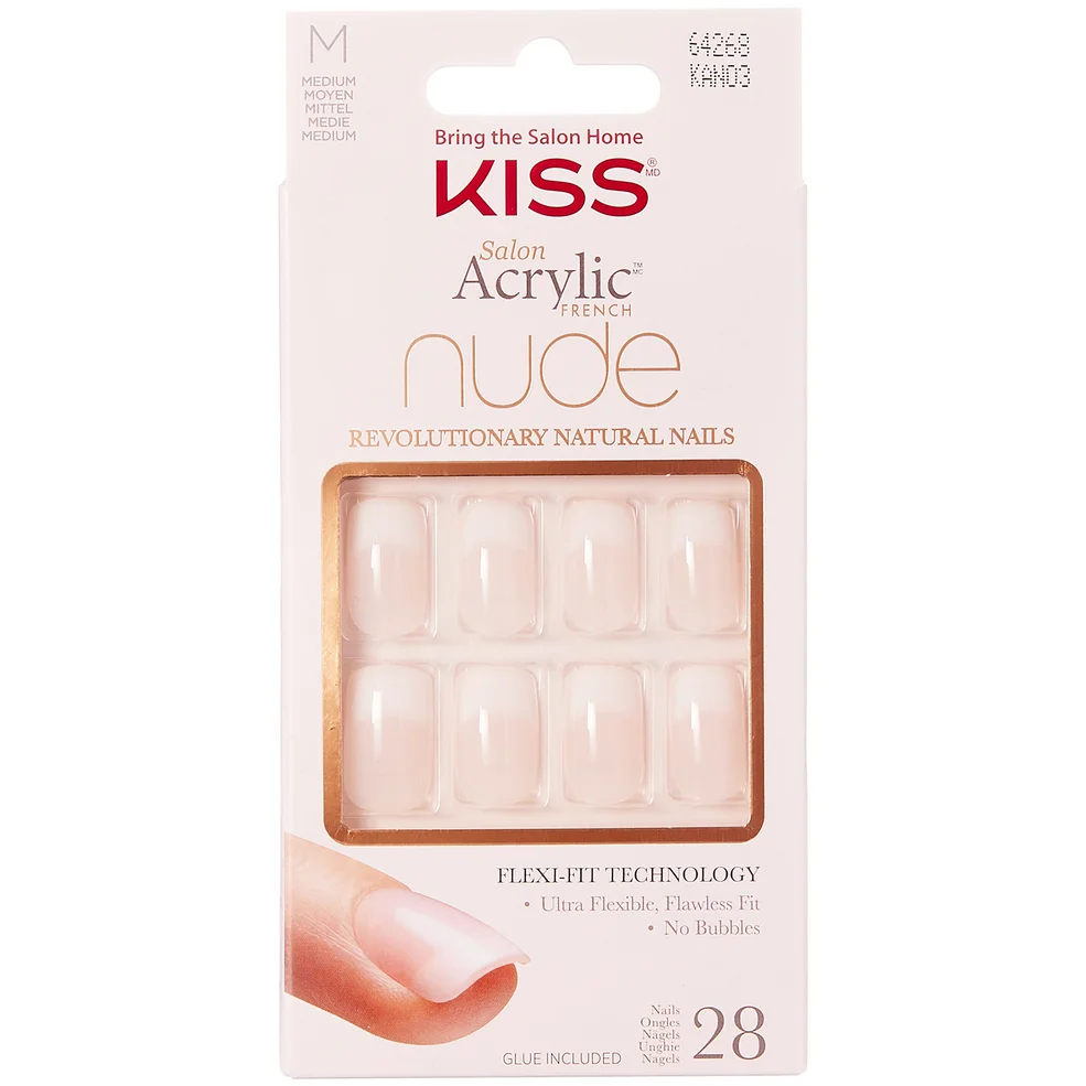 Uñas acrílicas nude de salón de Kiss (varios tonos) - Tono: #f7e7da||Cashmere Imagen 1