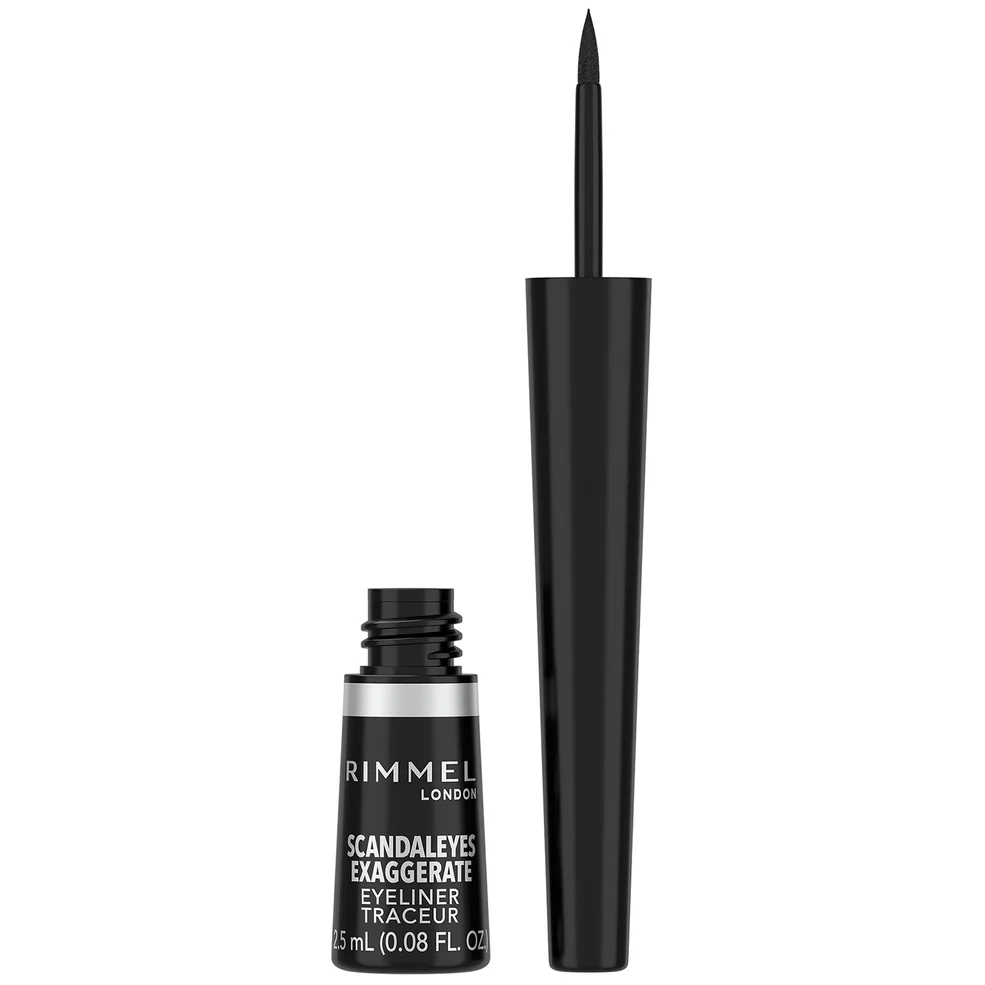 Rimmel London Exaggerate Liquid Eyeliner – 01 – Black, 2.5ml Imagen 1