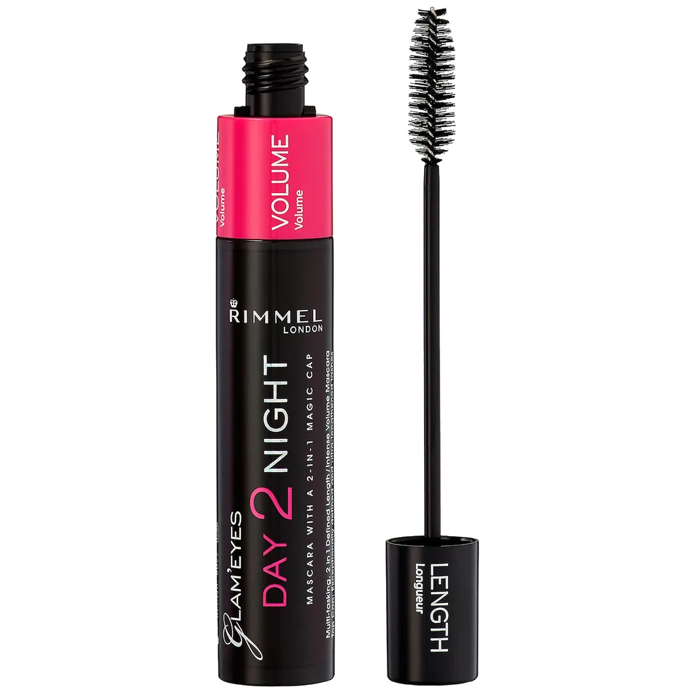 Rimmel London Day 2 Night Mascara – 01 – Black, 9.5ml Imagen 1