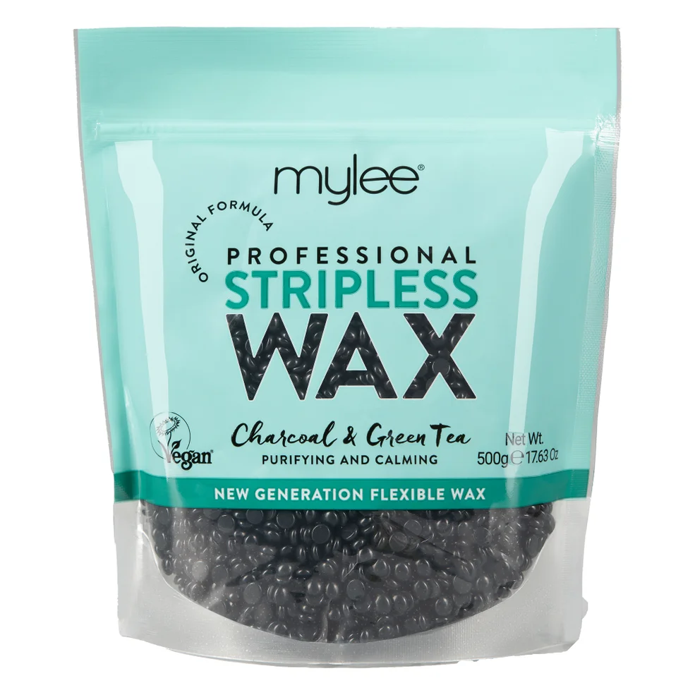 Mylee Charcoal and Green Tea Stripless Wax 500g Imagen 1