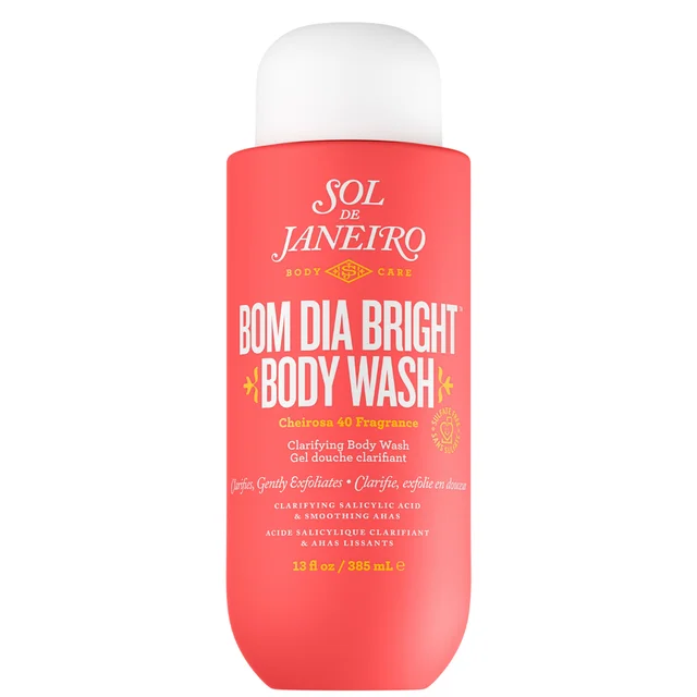 Gel corporal purificador con AHA BHA Bom Dia Bright de Sol de Janeiro (90 ml)