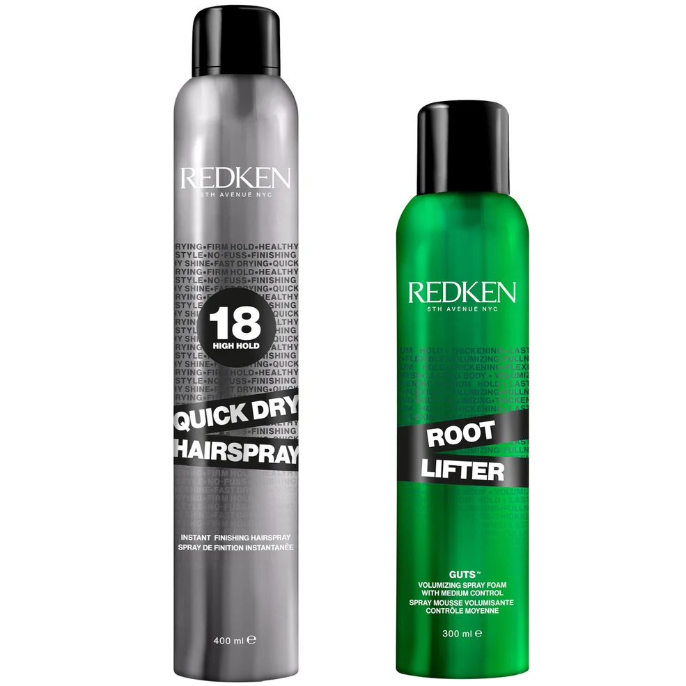 Redken Styling Root Lifting Hair Spray and Quick Dry Hair Spray Bundle Imagen 1
